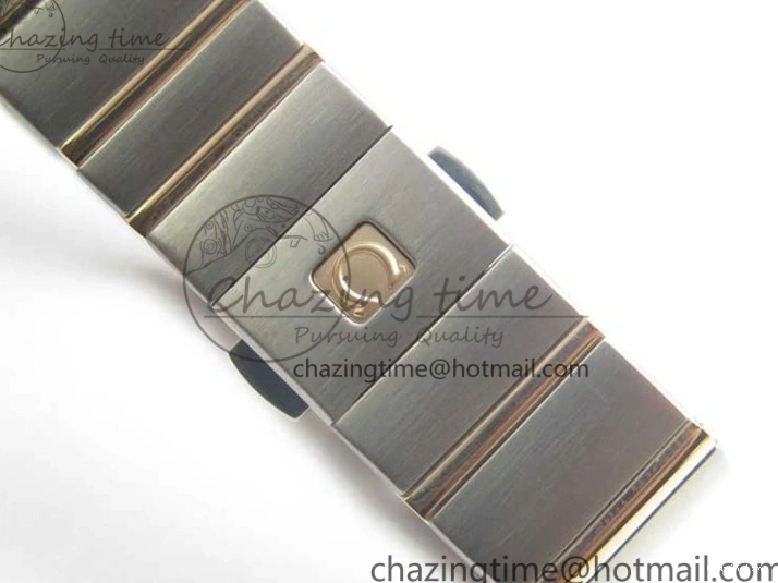 0212 NewStyle Constellation Ladies 27mm ZF 1:1 Best Edition SS RG White MOP Dial Diamonds Bezel & Markers on SS RG Bracelet ETA Quartz 7943